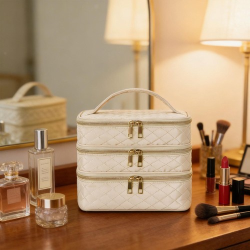 Toiletry bag with zipper - toiletry,