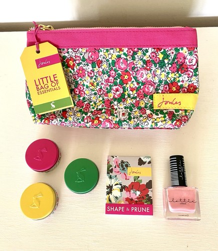 Joules pink floral makeup - floral,