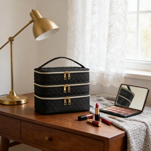 Toiletry bag with zipper women - toiletry,