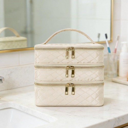 Toiletry bag with zipper women - with,